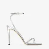 Sandalo Metz 100 in pelle Liquid Metal argento
