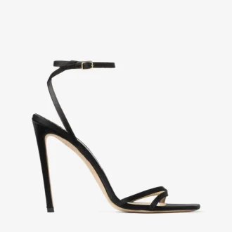 Sandalo Metz 100 in raso nero
