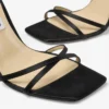 Sandalo Metz 100 in raso nero Sandalo Metz 100 in raso nero