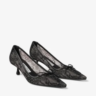 Scarlett 50, décolleté nere con lacci di jimmy choo