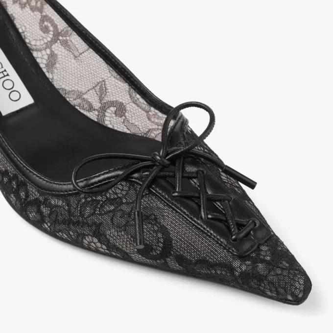 Scarlett 50, décolleté nere con lacci di jimmy choo Scarlett 50, décolleté nere con lacci di jimmy choo
