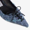 Scarpe con tacco a spillo Scarlett 50 in denim a trama incrociata
