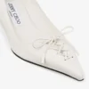 Scarpe con tacco a spillo Scarlett 50 in pelle nappa color latte Scarpe con tacco a spillo Scarlett 50 in pelle nappa color latte