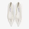 Scarpe con tacco a spillo Scarlett 50 in pelle nappa color latte Scarpe con tacco a spillo Scarlett 50 in pelle nappa color latte