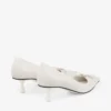 Scarpe con tacco a spillo Scarlett 50 in pelle nappa color latte Scarpe con tacco a spillo Scarlett 50 in pelle nappa color latte