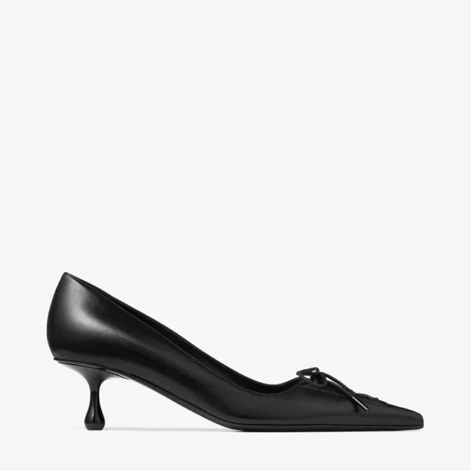 Scarpe con tacco Scarlett 50 in pelle nappa nera Scarpe con tacco Scarlett 50 in pelle nappa nera
