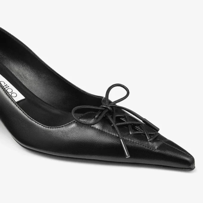 Scarpe con tacco Scarlett 50 in pelle nappa nera Scarpe con tacco Scarlett 50 in pelle nappa nera