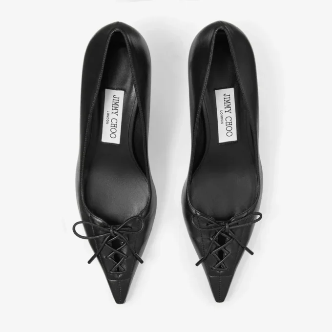 Scarpe con tacco Scarlett 50 in pelle nappa nera Scarpe con tacco Scarlett 50 in pelle nappa nera