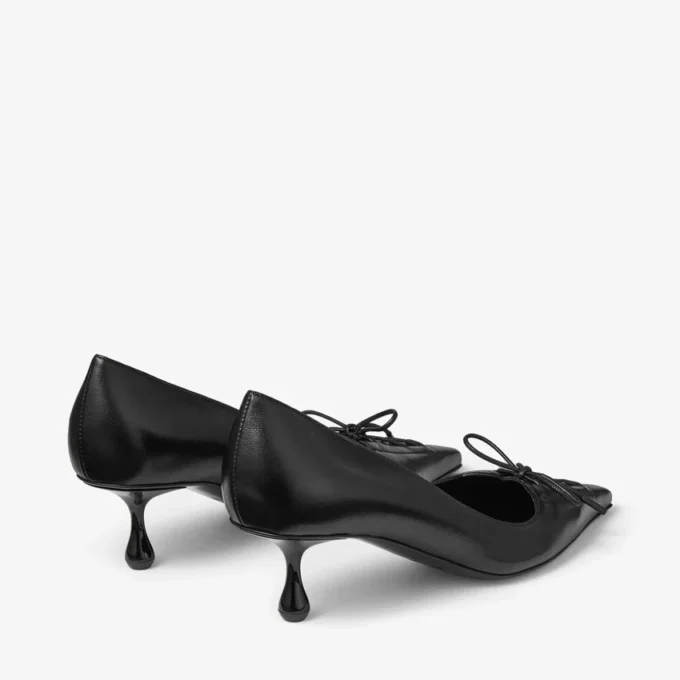 Scarpe con tacco Scarlett 50 in pelle nappa nera Scarpe con tacco Scarlett 50 in pelle nappa nera
