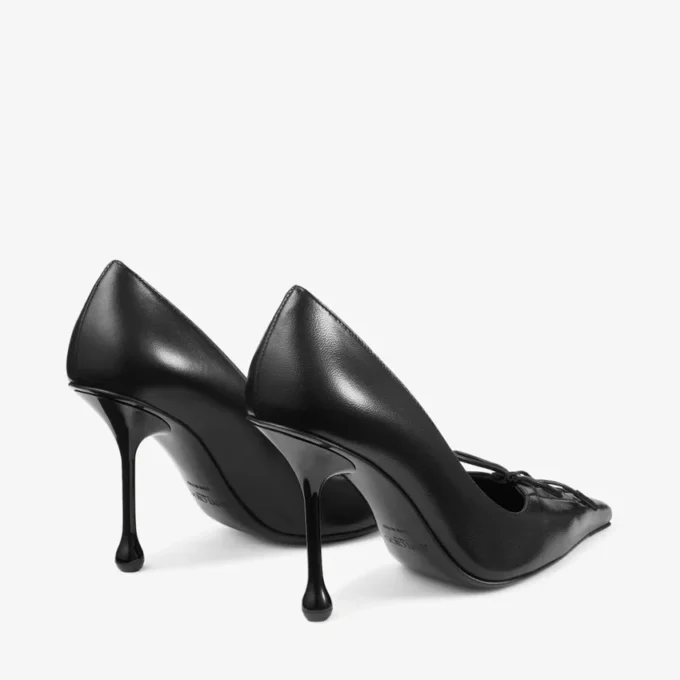 Scarpe con tacco Scarlett 95 in pelle nappa nera Scarpe con tacco Scarlett 95 in pelle nappa nera