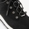 Scarpe da ginnastica Veles in maglia con paillettes nere Scarpe da ginnastica Veles in maglia con paillettes nere