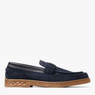 Scarpe da guida Josh Driver in pelle scamosciata rovesciata blu navy
