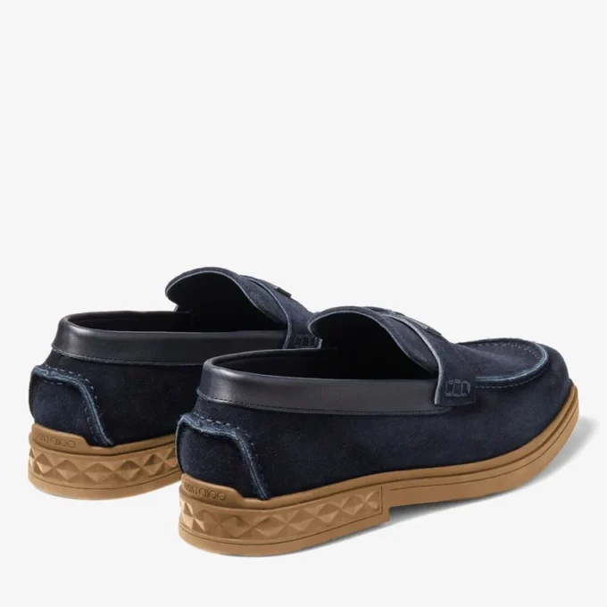 Scarpe da guida Josh Driver in pelle scamosciata rovesciata blu navy Scarpe da guida Josh Driver in pelle scamosciata rovesciata blu navy