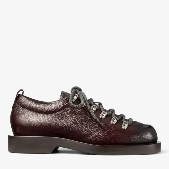Scarpe stringate Reeves in pelle scozzese color cioccolato Scarpe stringate Reeves in pelle scozzese color cioccolato