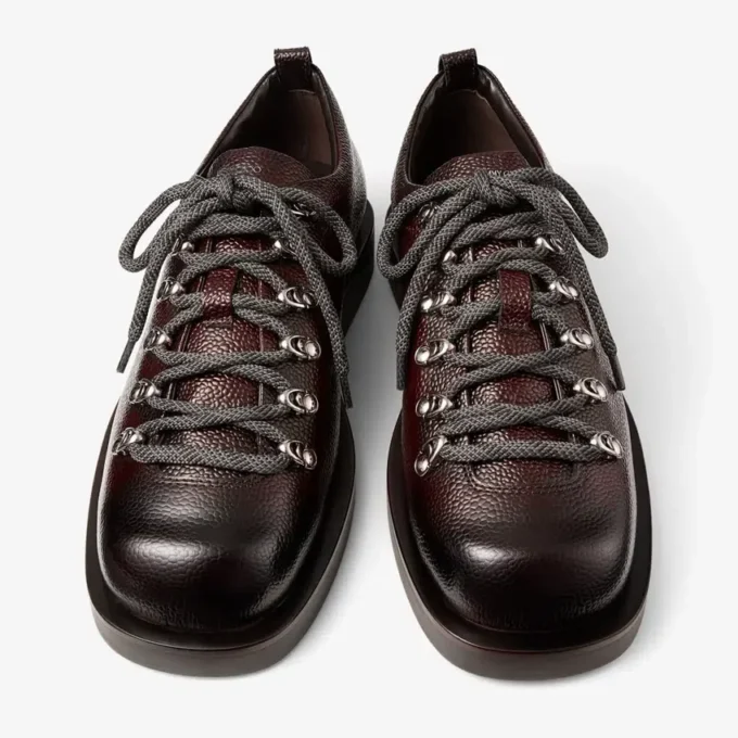 Scarpe stringate Reeves in pelle scozzese color cioccolato Scarpe stringate Reeves in pelle scozzese color cioccolato