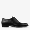 Scarpe stringate Vine in pelle di vitello liscia nera Scarpe stringate Vine in pelle di vitello liscia nera