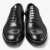 Scarpe stringate Vine in pelle di vitello liscia nera Scarpe stringate Vine in pelle di vitello liscia nera