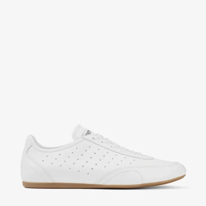 Sneakers basse Sunny F in pelle bianca e gomma Sneakers basse Sunny F in pelle bianca e gomma