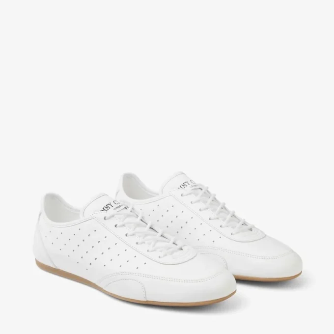 Sneakers basse Sunny F in pelle bianca e gomma Sneakers basse Sunny F in pelle bianca e gomma