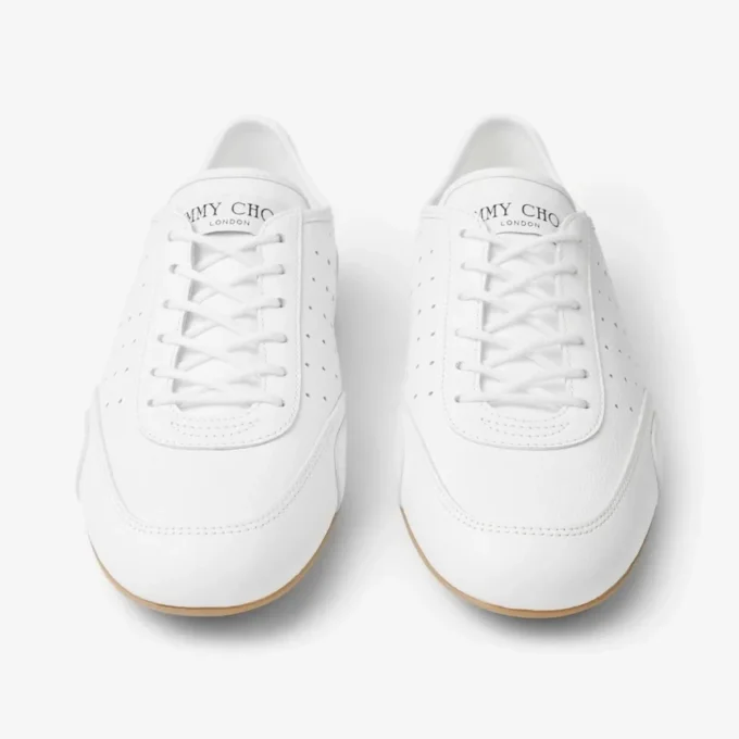 Sneakers basse Sunny F in pelle bianca e gomma Sneakers basse Sunny F in pelle bianca e gomma