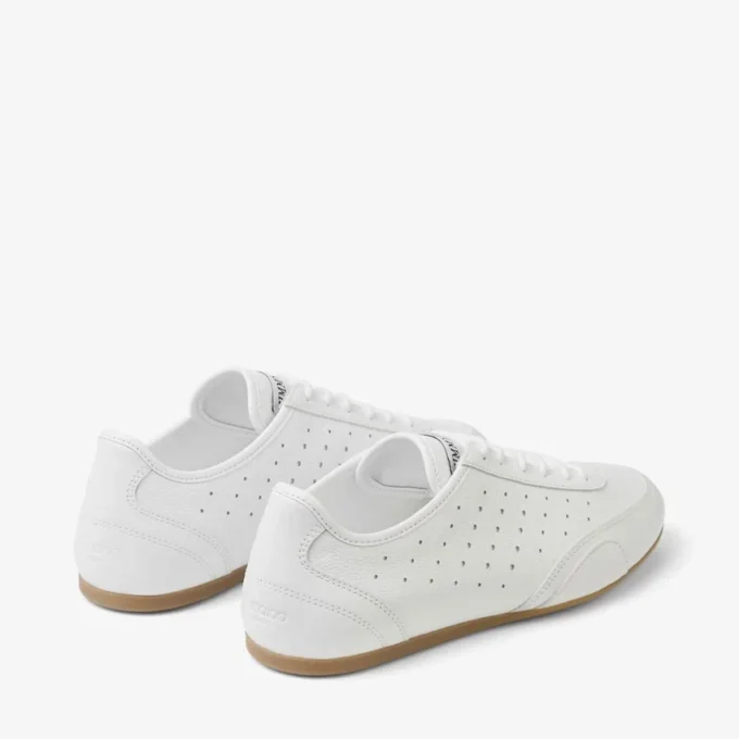 Sneakers basse Sunny F in pelle bianca e gomma Sneakers basse Sunny F in pelle bianca e gomma