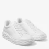 Sneakers con plateau Diamond Maxi M II in pelle nappa bianca Sneakers con plateau Diamond Maxi M II in pelle nappa bianca