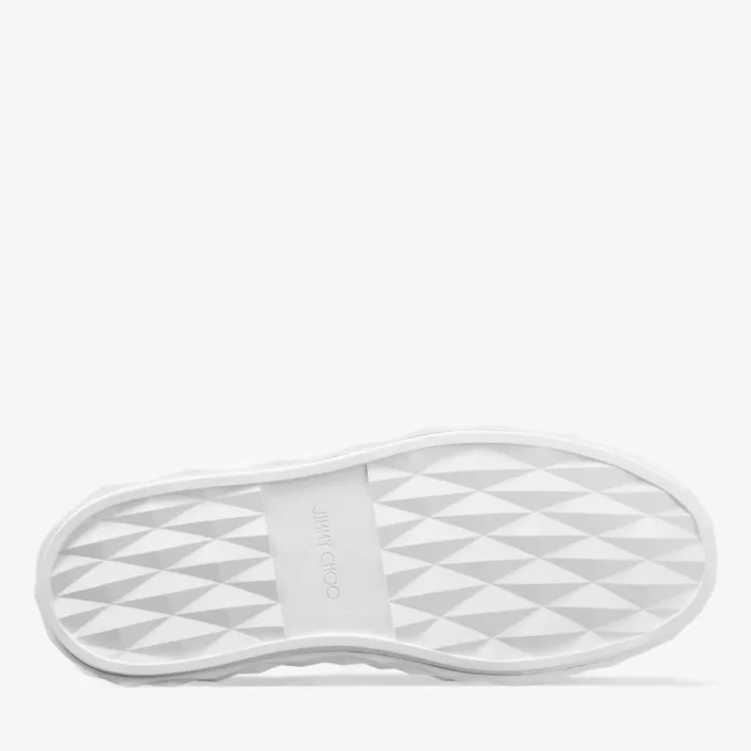Sneakers con plateau Diamond Maxi M II in pelle nappa bianca Sneakers con plateau Diamond Maxi M II in pelle nappa bianca