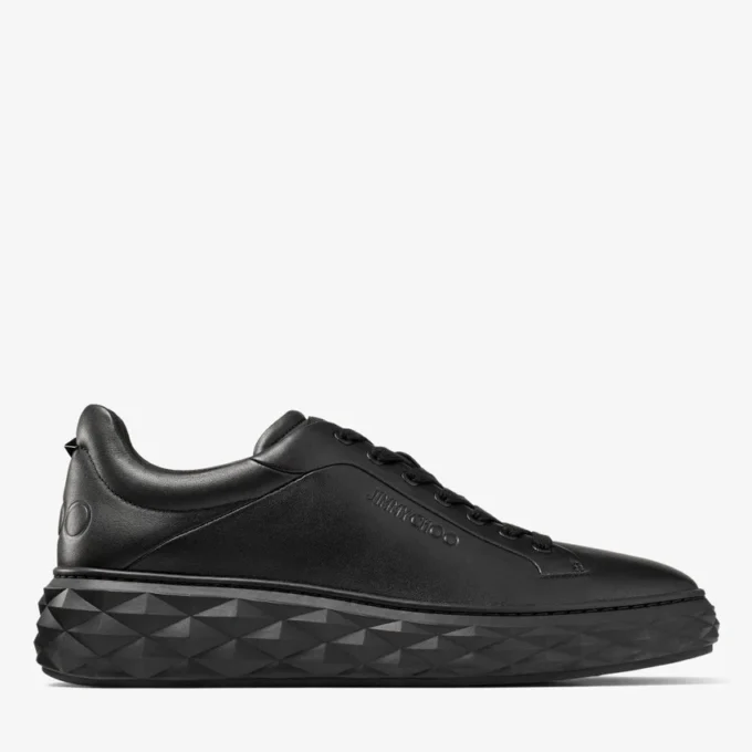 Sneakers con plateau Diamond Maxi M II in pelle nappa nera Sneakers con plateau Diamond Maxi M II in pelle nappa nera