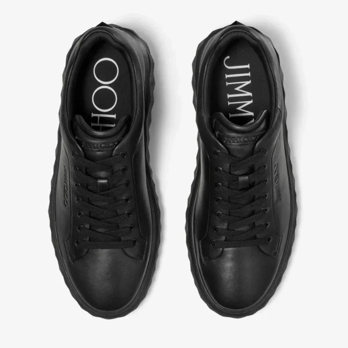 Sneakers con plateau Diamond Maxi M II in pelle nappa nera Sneakers con plateau Diamond Maxi M II in pelle nappa nera