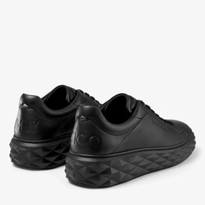 Sneakers con plateau Diamond Maxi M II in pelle nappa nera Sneakers con plateau Diamond Maxi M II in pelle nappa nera