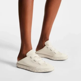 Sneakers Diamond Light Flex F in mix di pelle color latte