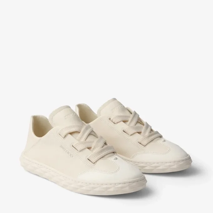 Sneakers Diamond Light Flex F in mix di pelle color latte Sneakers Diamond Light Flex F in mix di pelle color latte
