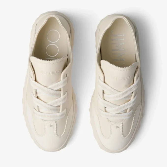 Sneakers Diamond Light Flex F in mix di pelle color latte Sneakers Diamond Light Flex F in mix di pelle color latte
