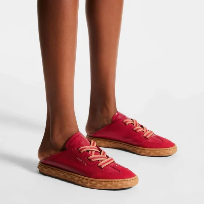Sneakers Diamond Light Flex F in pelle rosso rubino Sneakers Diamond Light Flex F in pelle rosso rubino