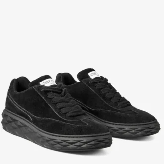 Sneakers Diamond Maxi Retro M in pelle scamosciata e velluto nero Sneakers Diamond Maxi Retro M in pelle scamosciata e velluto nero