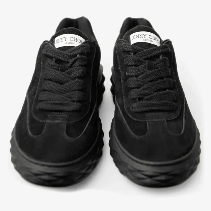 Sneakers Diamond Maxi Retro M in pelle scamosciata e velluto nero Sneakers Diamond Maxi Retro M in pelle scamosciata e velluto nero