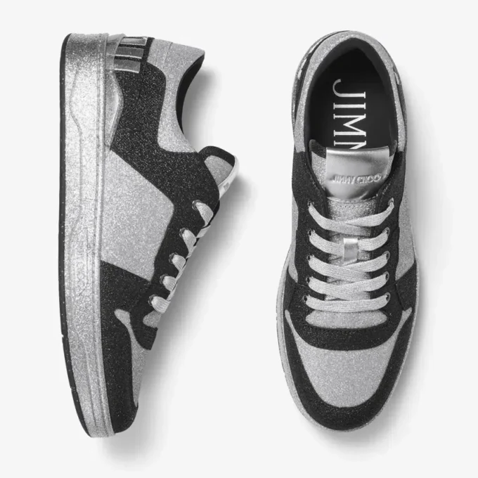 Sneakers Florent M in tessuto glitterato nero Sneakers Florent M in tessuto glitterato nero