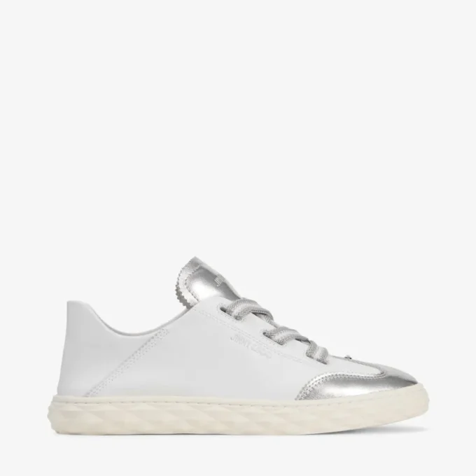 Sneakers in pelle nappa metallizzata argento Diamond Light Flex F Sneakers in pelle nappa metallizzata argento Diamond Light Flex F