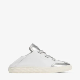 Sneakers in pelle nappa metallizzata argento Diamond Light Flex F