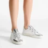Sneakers in pelle nappa metallizzata argento Diamond Light Flex F Sneakers in pelle nappa metallizzata argento Diamond Light Flex F