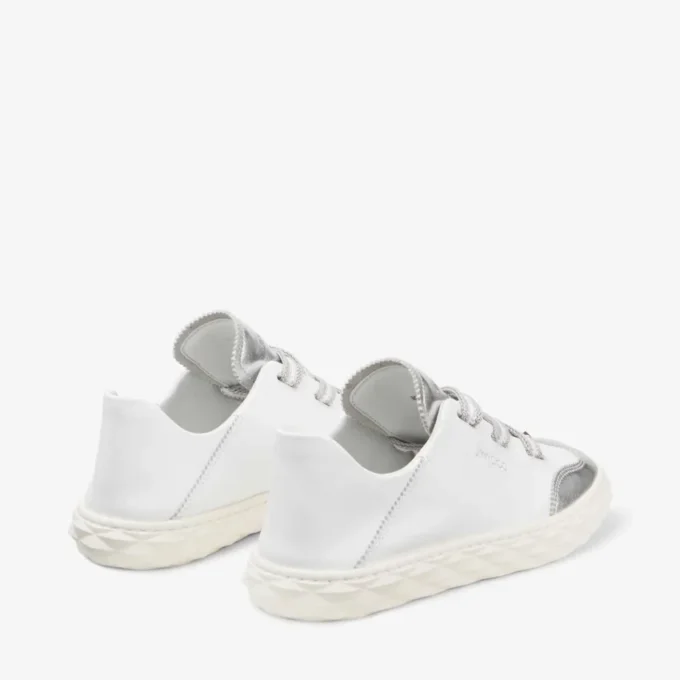 Sneakers in pelle nappa metallizzata argento Diamond Light Flex F Sneakers in pelle nappa metallizzata argento Diamond Light Flex F