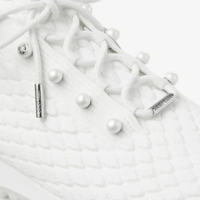 Sneakers Veles in maglia bianca testurizzata Sneakers Veles in maglia bianca testurizzata