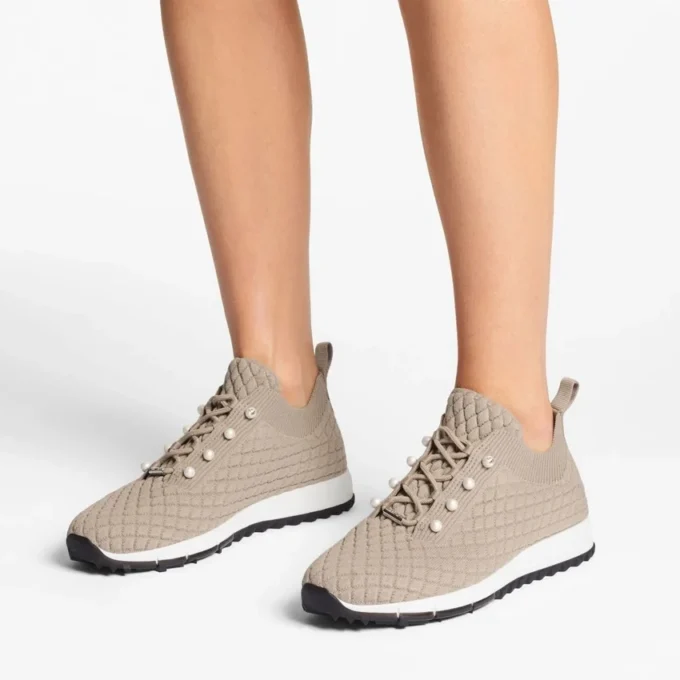 Sneakers Veles in maglia con effetto pietra Sneakers Veles in maglia con effetto pietra