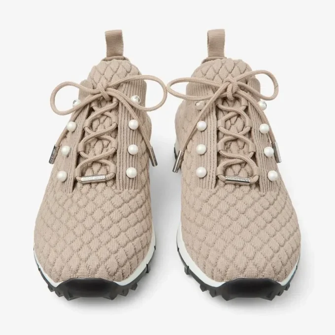 Sneakers Veles in maglia con effetto pietra Sneakers Veles in maglia con effetto pietra