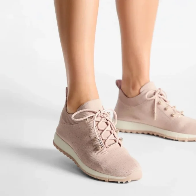 Sneakers Veles in maglia con paillettes Macaron Sneakers Veles in maglia con paillettes Macaron
