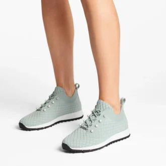 Sneakers Veles Light Verde in maglia testurizzata