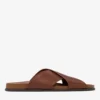 Sol Slide: ciabatte in pelle Vachetta color sigaro Sol Slide: ciabatte in pelle Vachetta color sigaro