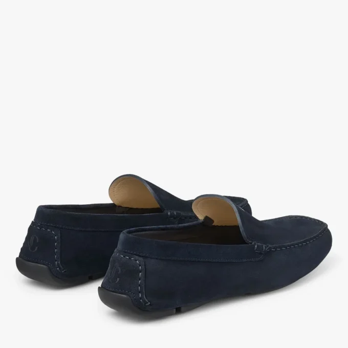Stanly Driver in pelle scamosciata rovesciata blu navy Stanly Driver in pelle scamosciata rovesciata blu navy