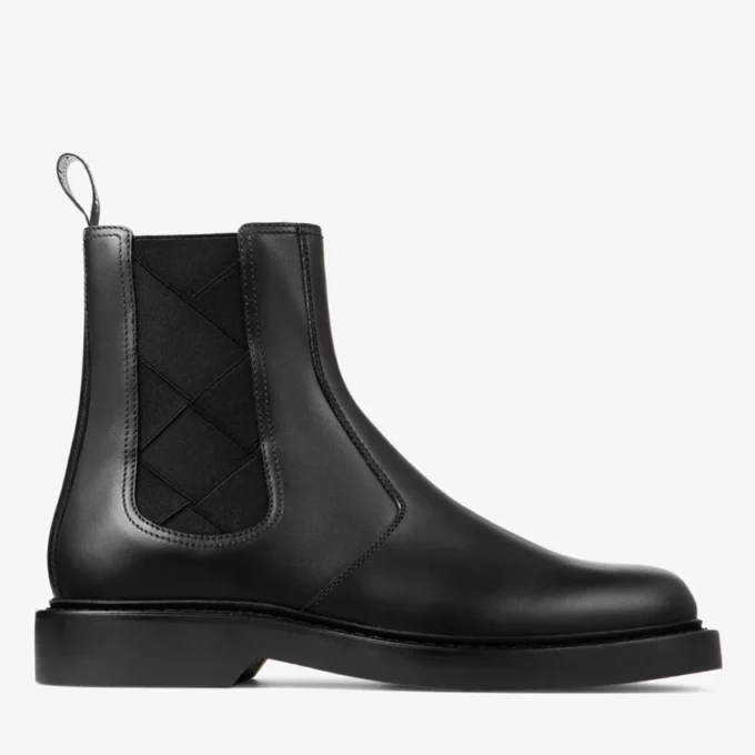 Stivaletti Chelsea Reggie in pelle di vitello nera Stivaletti Chelsea Reggie in pelle di vitello nera