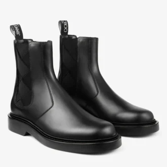 Stivaletti Chelsea Reggie in pelle di vitello nera